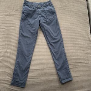 Bear Bottom Pants Men 28/32 Blue Cotton Performance Chino Elastic Waist Casual.